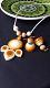 White & Tan Color Quilled Jewelry Set White & Tan Color Quilled Jewelry Set