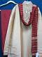 Men's Red Golden Party Wear Kurta Pajama Dupatta (L-XL) Men's Red Golden Party Wear Kurta Pajama Dupatta (L-XL)