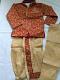 Readymade Beige Red Dhoti Kurta Pajama For Infants/Toddler Readymade Beige Red Dhoti Kurta Pajama For Infants/Toddler