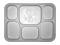 Disposable 6 compartments Party Tray/ Thali/ Plates - 200 Pack Disposable 6 compartments Party Tray/ Thali/ Plates - 200 Pack