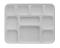 Rectangular Disposable 10 Compartment Thali / Plates - 25 Pcs