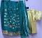 Green Net Lehenga Choli Dupatta Set for 3-4 Year Old Girls #7798