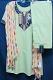 Cotton Mint Green Kurti Tunic Top (M) #7799