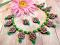 Pretty Green & Pink Floral Choker set with Earrings Pretty Green & Pink Floral Choker set with Earrings