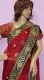 Red Net Shimmer Bollywood Style Designer Saree #7816