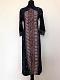 Navy Blue Printed Rayon Kurti (S)
