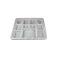 11 Compartment Plastic Plates / Thali - 50 plates 