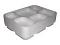 Disposable 6 compartments Party Tray/ Thali/ Plates - 25 Pack 