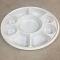 Disposable 9 compartments Round Party Tray/ Thali/ Plates - 25 Pack Disposable 9 compartments Round Party Tray/ Thali/ Plates - 25 Pack