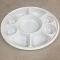 Disposable 9 compartments Round Party Tray/ Thali/ Plates - 400 Pack Disposable 9 compartments Round Party Tray/ Thali/ Plates - 400 Pack