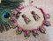 Designer Choker Set in Pink and Gold with Matching Earrings Designer Choker Set in Pink and Gold with Matching Earrings