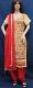 Contemporary Gold Red Embroidered Patiala Salwar Kameez Suit #7953
