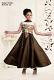 Floral Pattern Designer Silk Feel Anarkali Salwar Suit for Girls