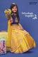 Yellow & Royal Blue Kids Indian Ethnic Layered Lehenga Choli Dress