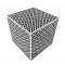 Bone Inlay Square Geomatrical Side Table