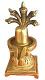 Brass Made Shivling Murti w/ Sheshnaag for Pooja Mandir 6" 
