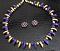 Trendy Designer Choker Set in Purple & Gold
