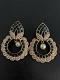 Indian Ethnic With Pearl & Blue Stone Chandbala Earring Indian Ethnic With Pearl & Blue Stone Chandbala Earring