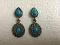 Blue Alloy Danglers & Drop
