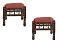 Sankheda Design Wooden Ottoman / 2 Pcs Stool Set 16"X15" Sankheda Design Wooden Ottoman / 2 Pcs Stool Set 16"X15"