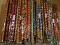 Fancy Decorative Wooden Dandiya Sticks for Garba (50 Pairs Box)