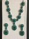 Attractive and Classy Green Stone Necklace Set