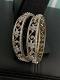 Gold Plated White Stone Studded Bangle Set - Size 2.4 Gold Plated White Stone Studded Bangle Set - Size 2.4