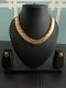 Traditional Short South Indian Temple Coin Necklace Set Traditional Short South Indian Temple Coin Necklace Set