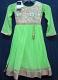 Parrot Green Net Anarkali Suit for Girls 2 to 12 Year Old #8178