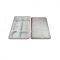 Plastic Disposable Plate (Thali) w/ 7 Compartment & Lid - White 100 Pcs