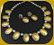 Trendy Designer Terracotta Set in Gold & Silver with Earrings