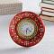 Round Marble Clock w/ Meena & Kundan Work Round Marble Clock w/ Meena & Kundan Work