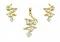 Gold Plated Twigs Dulhan Bridal Jewelry Set w/ 19" Chain