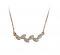 18K Gold plated Leaves Necklace w/ Rhinestone Work