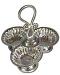 Traditional German Silver Plated 3 Kumkum Bowl Stand