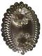 Traditional German Silver Plated 2-Kumkum Bowl w/ Tray