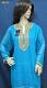 Solid Color Georgette Kurti Tunic w/ Sequin Work for Party Wear