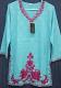 Rayon Career Wear Kurti Tunic Top w/ Embroidery (S) #8235