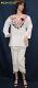 Comfortable Cambric White Kurti w/ Colorful Embroidery (M-XL) #8257