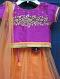 Orange Fuchsia Lehenga Choli for 1 to 6 Year Girls #8304