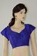 Blue Dupion Trendy Silk Stitched Ready Made Blouse S-2XL Blue Dupion Trendy Silk Stitched Ready Made Blouse S-2XL