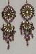 Purple Color Traditional Fashion Earrings Purple Color Traditional Fashion Earrings