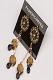 Black Stone Studded Traditional Earrings Black Stone Studded Traditional Earrings