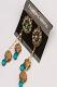 Teal Stone Studded Traditional Earrings Teal Stone Studded Traditional Earrings