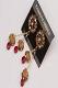 Maroon Stone Studded Traditional Earrings Maroon Stone Studded Traditional Earrings