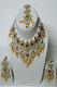 Golden Yellow & Silver Color Stone Studded Kundan Set