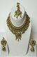 Green & Gold Color Stone Studded Kundan Set Green & Gold Color Stone Studded Kundan Set