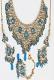 Blue Kundan Studded Traditional Necklace Set