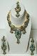 Blue heavy stones & Gold Color Stone Studded Pendant Set