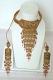 Pink Golden Color Polki Studded Necklace Set Pink Golden Color Polki Studded Necklace Set